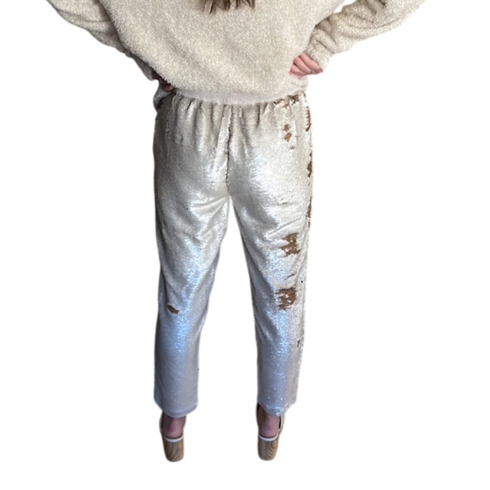 Hei Hei Sequin Joggers by Anthropologie- Champaign gold -Small - Picture 3 of 12